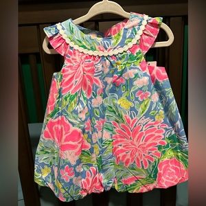 NWT Lilly Pulitzer Paloma Baby Bubble Dress in Zanzibar Blue Bunny Business